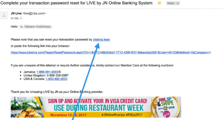 How to recover your transaction password – JN Bank
