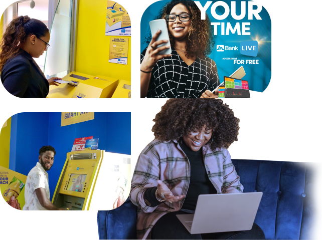 Lady with Banking option