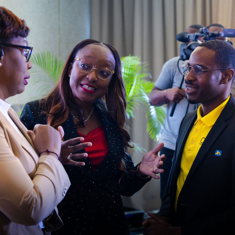 Sergeant Arleen McBean (centre), Chair of the Jamaica Police Federation, leads a discussion on the financial health and security of law enforcement with Deputy Commissioner of Police (DCP) Karina Powell Hood (left) and Xavier Daley, Sales Officer in the Public Sector Engagement Unit at JN Bank. They were at the Federation’s 82nd Annual Joint Central Conference in May at the Princess Grand Hotel in Green Island, Hanover, was themed Embracing Transformation Through Partnership and Unity.